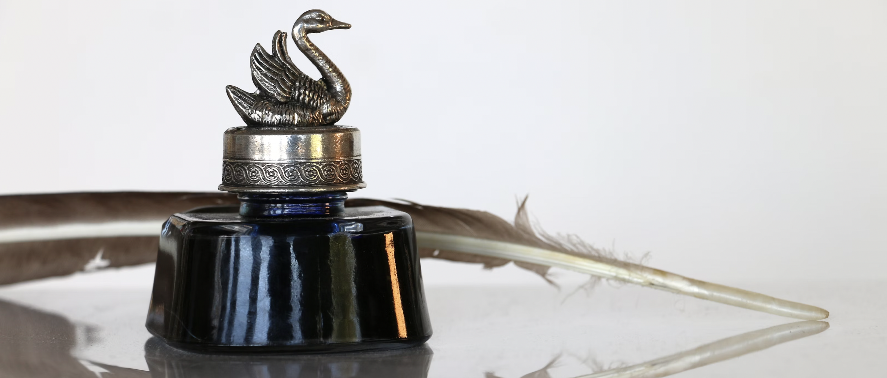 Quill and pen image by Pierre Bamin on Unsplash