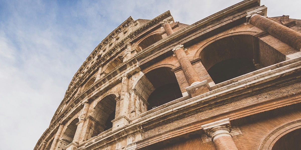 The Roman Colosseum in Italy