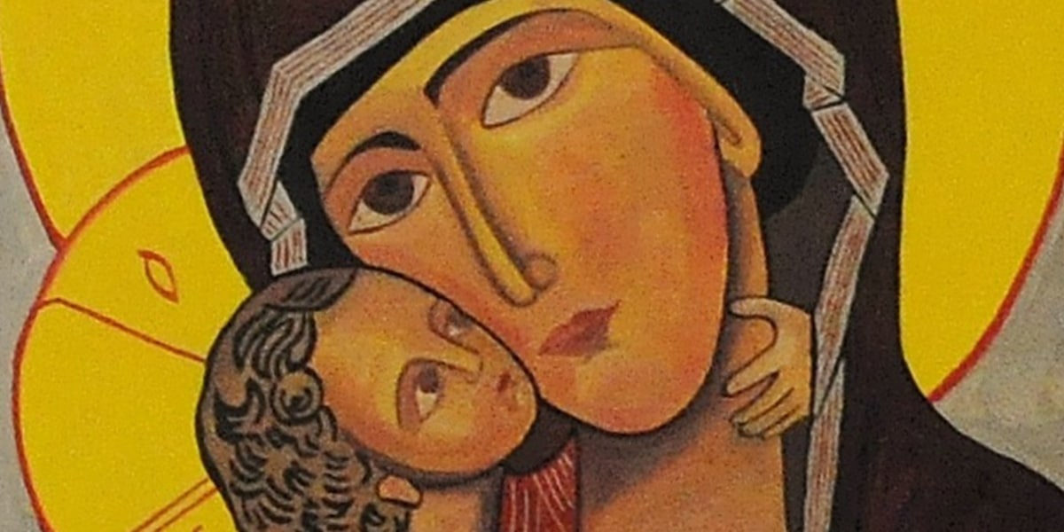 Panting of Mary and Jesus
