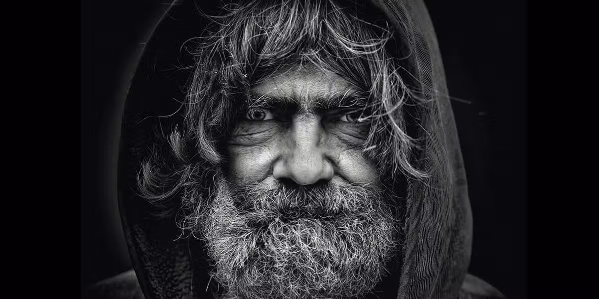 homeless man