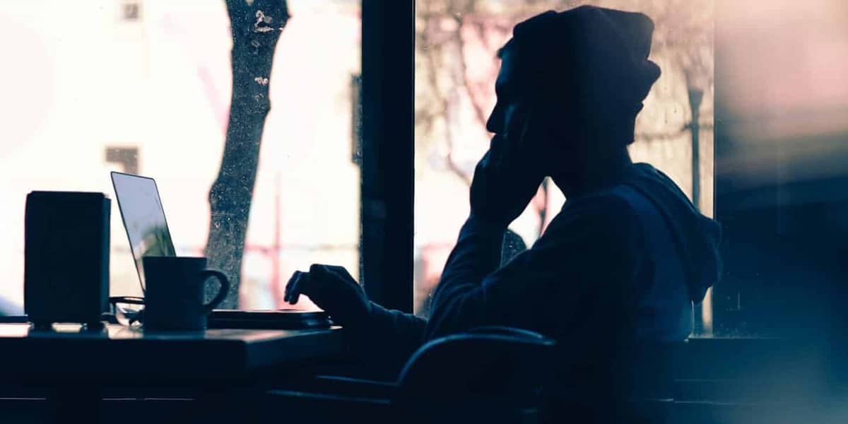 woman sitting at a computer