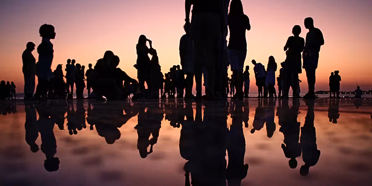People on a beach