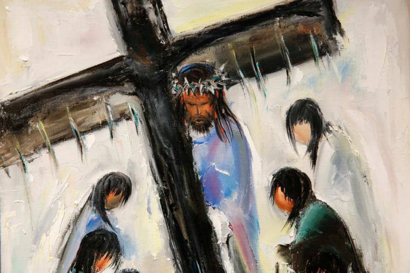 Jesus carrying the cross