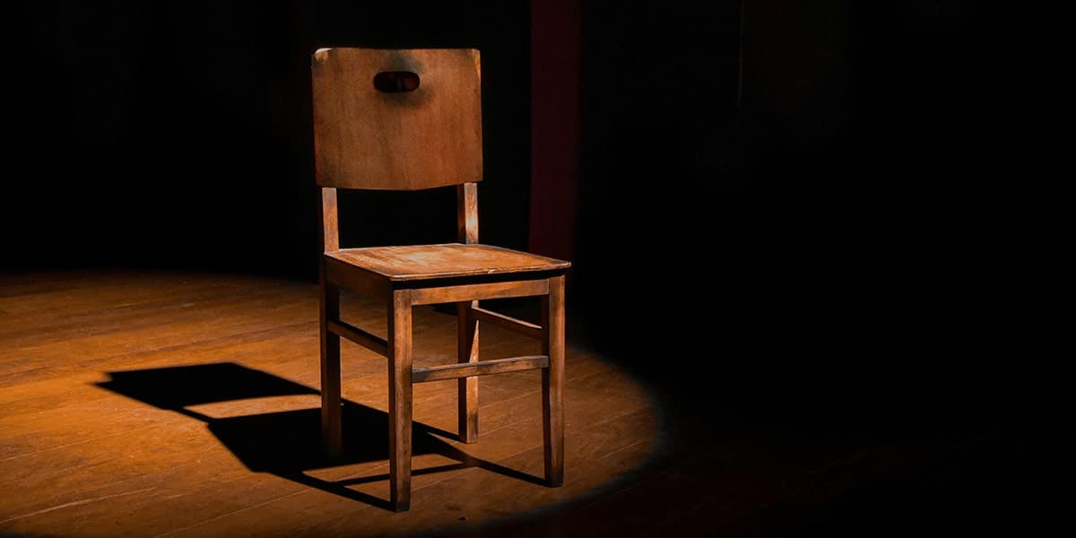 Chair on a stage