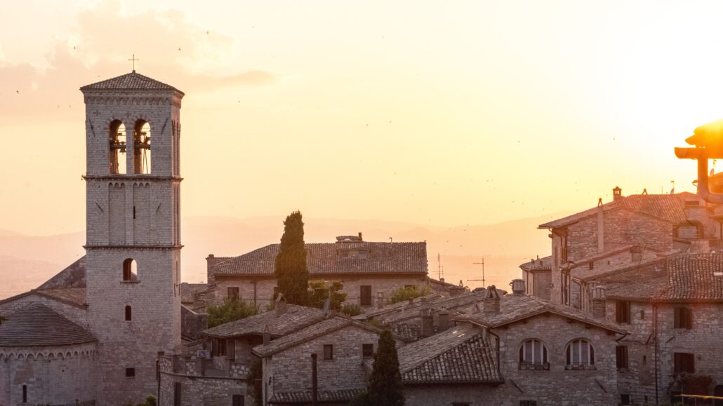 sunrise over Assisi