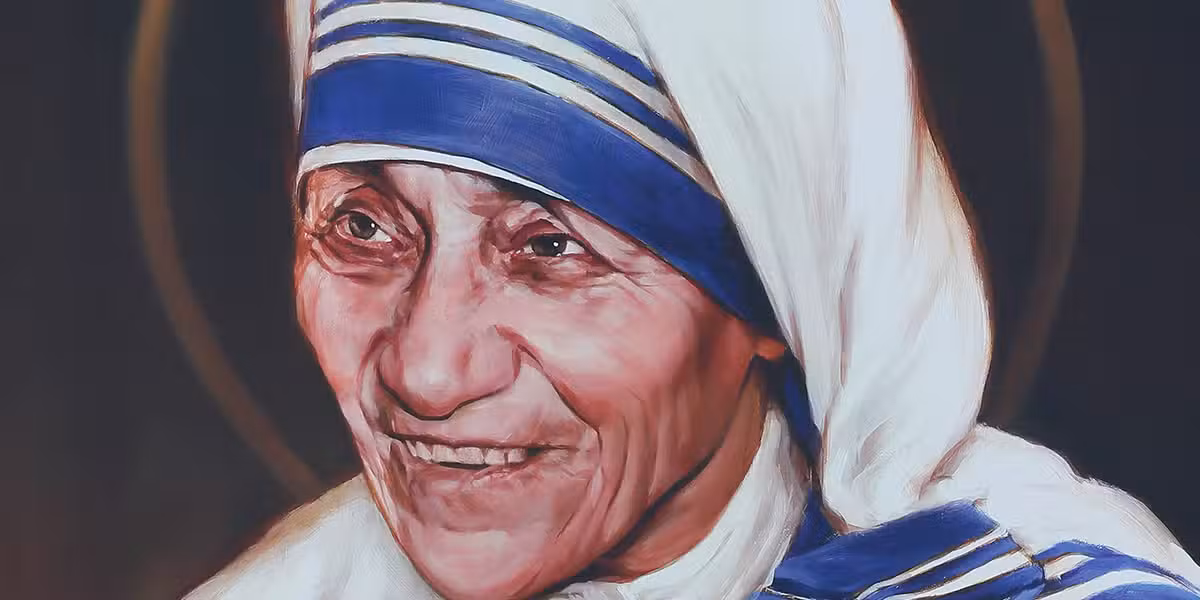 artistic rendering of St. Teresa of Calcutta