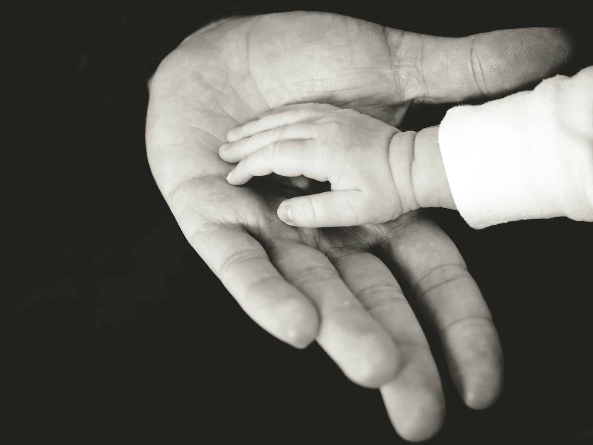 Little hand in a big hand | Photo by Liane Metzler on Unsplash