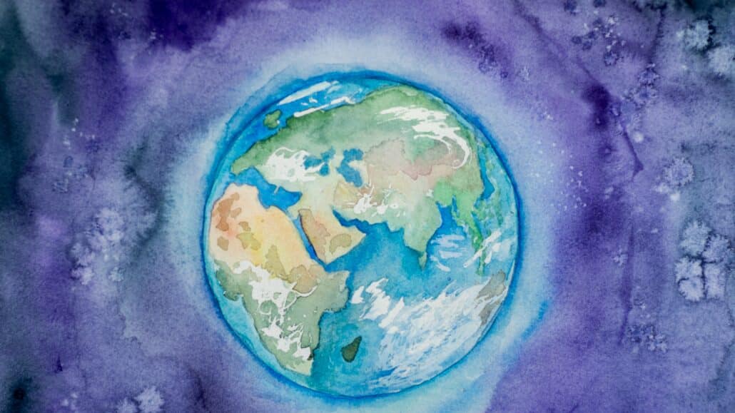painting of earth | Photo by Elena Mozhvilo on Unsplash
