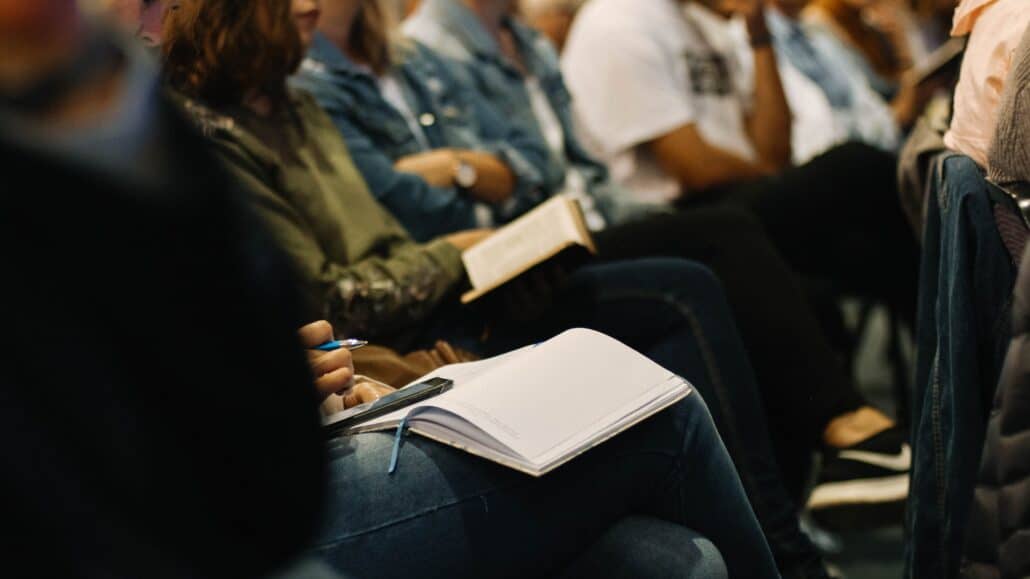 people at a meeting