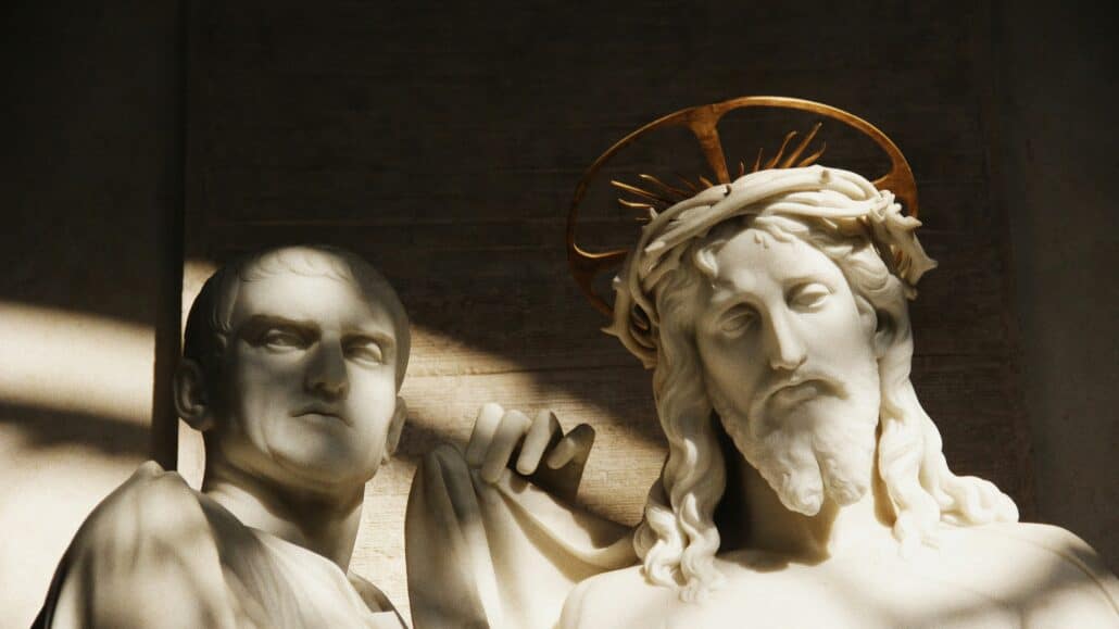 Pontius Pilot and Jesus | Photo by Francesco Alberti on Unsplash
