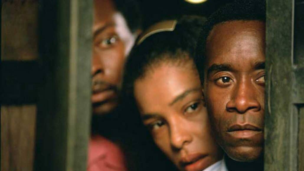 Don Cheadle stars in a scene from the movie "Hotel Rwanda." The USCCB Office for Film & Broadcasting classification is A-III -- adults. The Motion Picture Association of America rating is PG-13 -- parents are strongly cautioned. Some material may be inappropriate for children under 13. (CNS photo from United Artists) (Oct. 19, 2009) See MEDIA NOTEBOOK Oct. 19, 2009.
