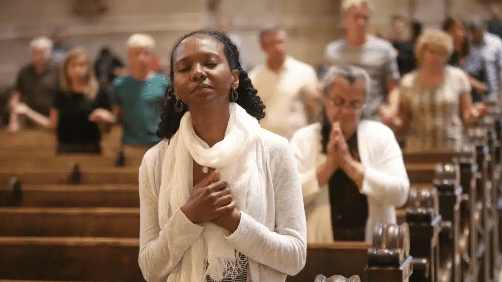 Woman praying