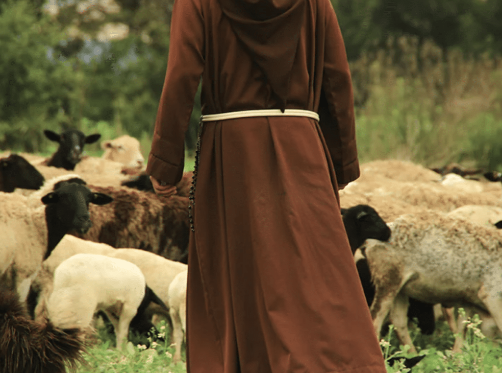 This photo, taken at a farm outside Monterrey, is reminiscent of Pope Francis' call for priests to be "shepherds living with the smell of the sheep. "