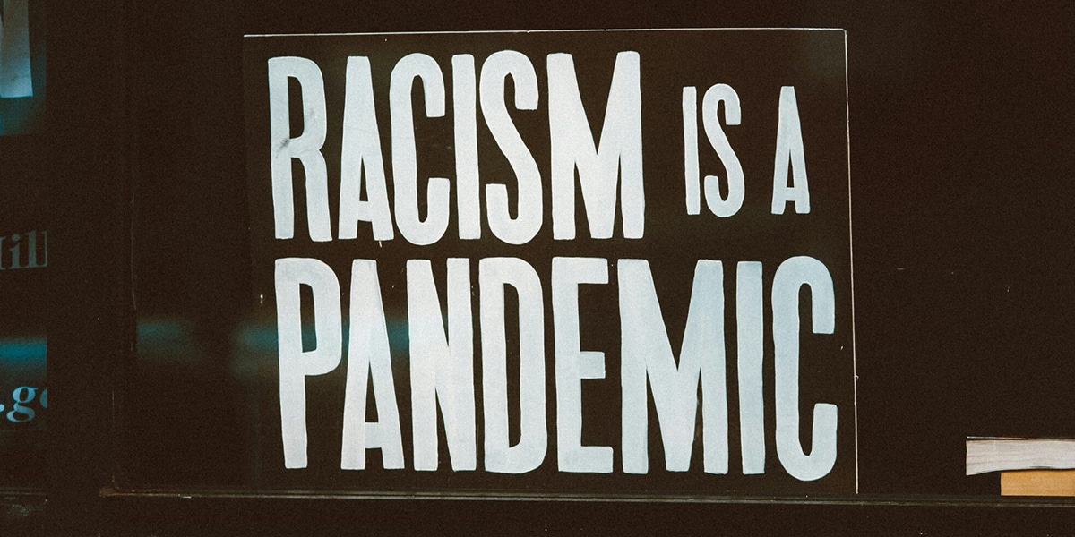 sign about racism