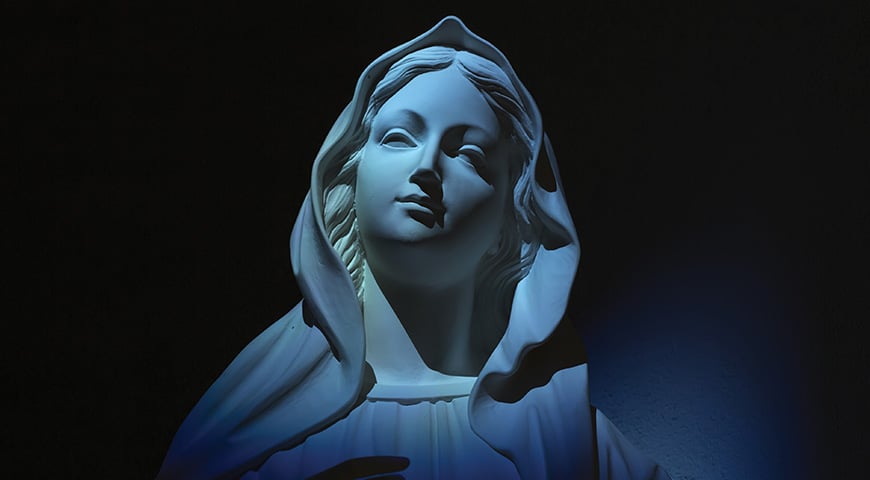 statue of the blessed mother