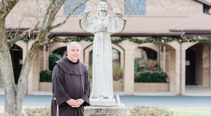 Father John O’Connor at a retreat house