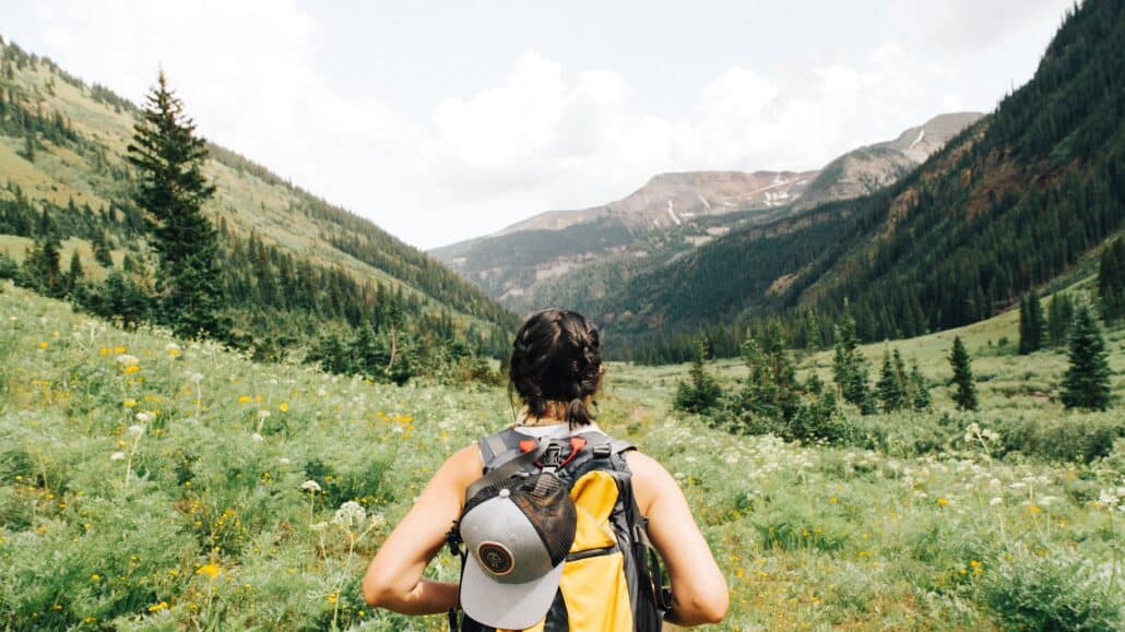 Woman hiking