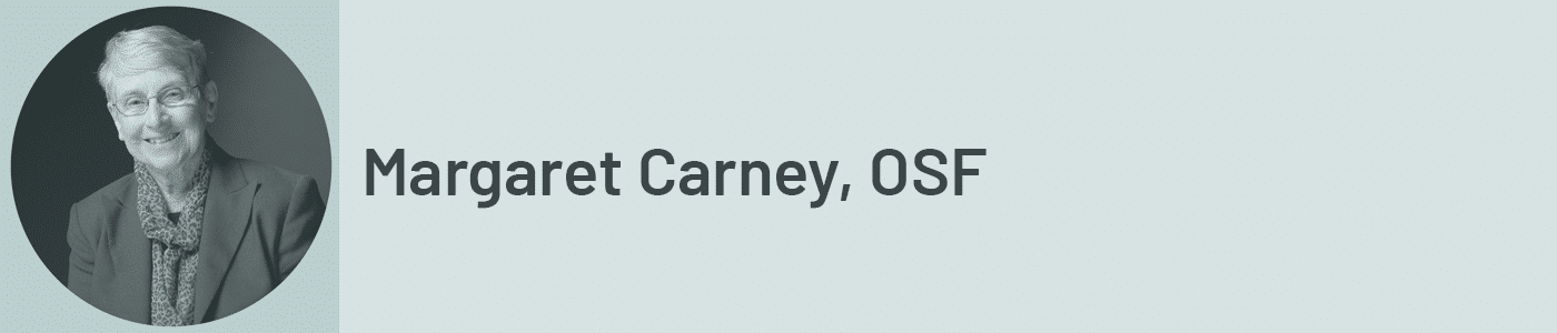 Picture and graphic of Margaret Carney, OSF