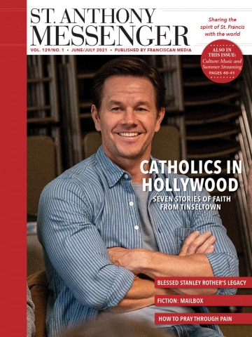 Mark Wahlberg discusses his faith in the June/July issue of St. Anthony Messenger.