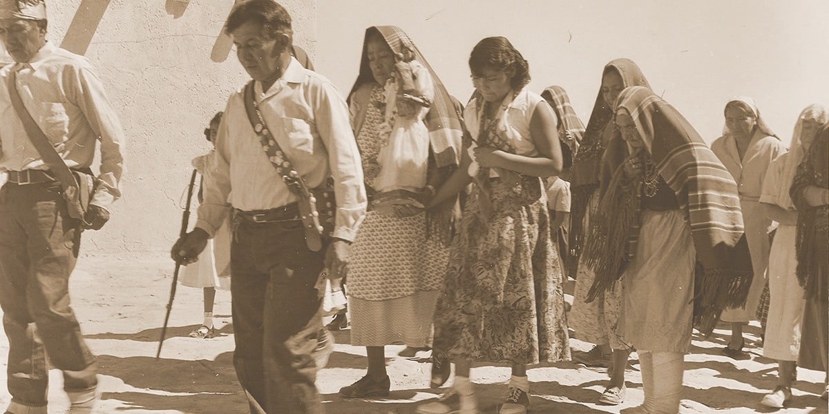 American Indians in a procession