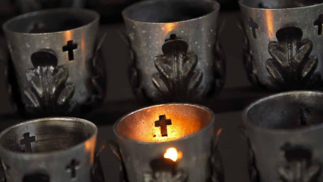 candles at church