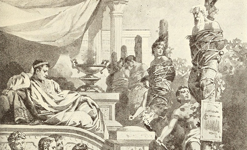 Drawing of first Martyrs of Rome