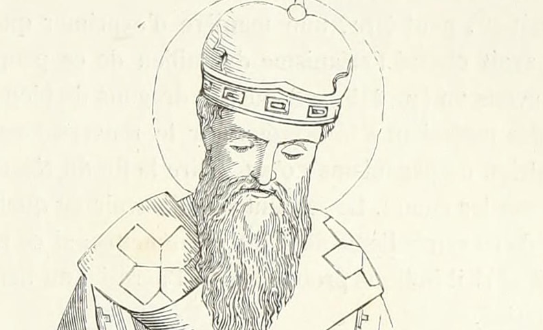 Drawing of Saint Narcissus of Jerusalem