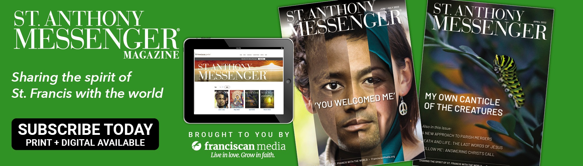 Subscribe to St. Anthony Messenger magazine!