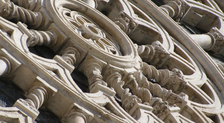 edifice outside St. Clare's basilica