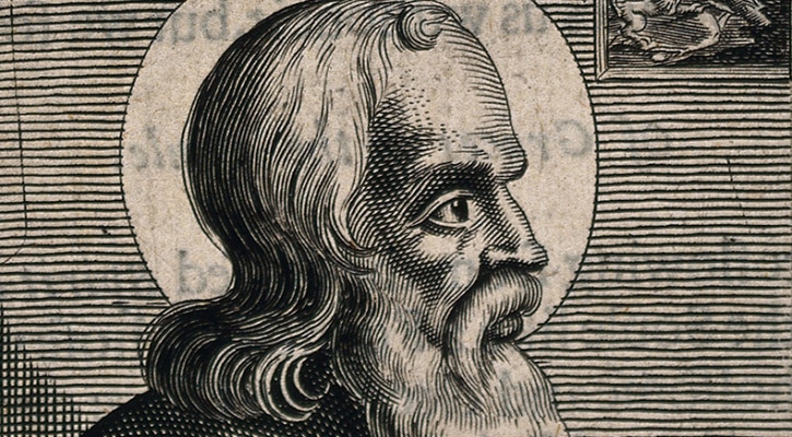 Engraving of Saint Polycarp