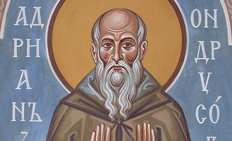 Icon of Saint Adrian of Canterbury