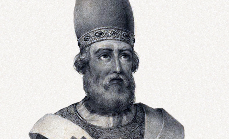 Lithograph of Saint Damasus