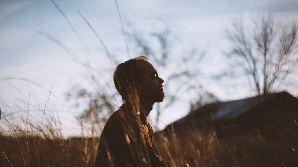 man meditating