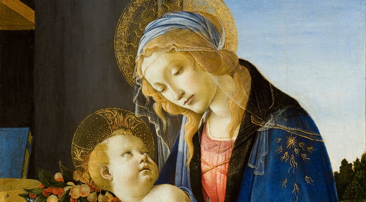 Mary mother of god with Jesus