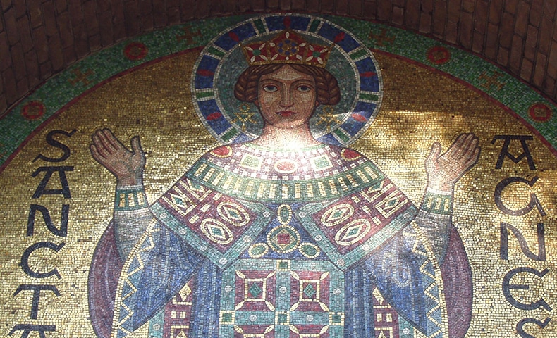 Mosaic of Saint Agnes of Rome