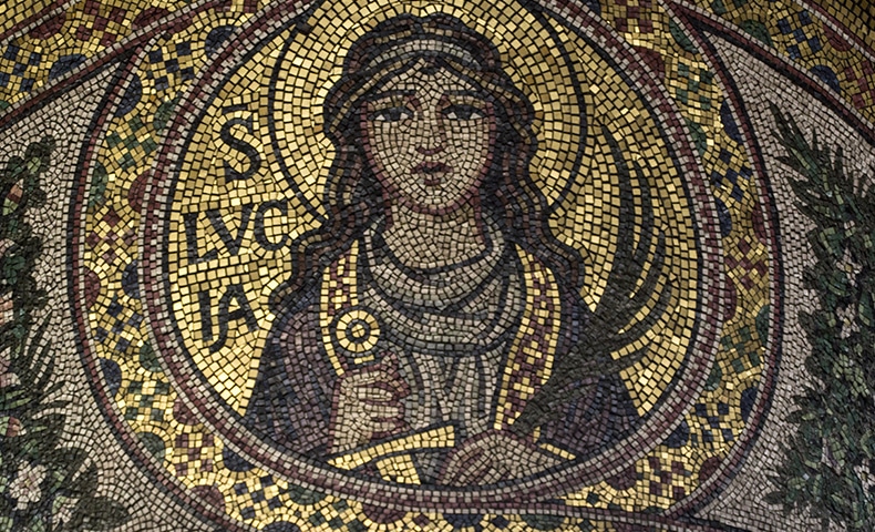 Mosaic of Saint Lucy