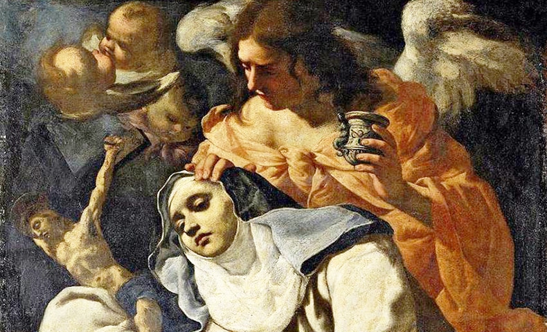 Painting of the ecstasy of Saint Mary Magdalene de’ Pazzi
