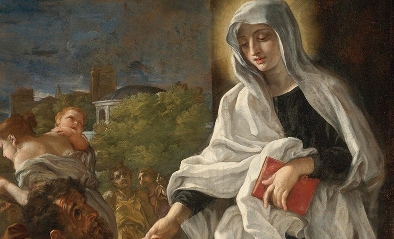 Painting of Saint Frances of Rome
