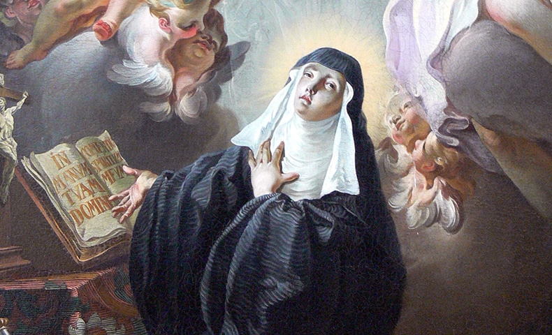 Painting of Saint Scholastica