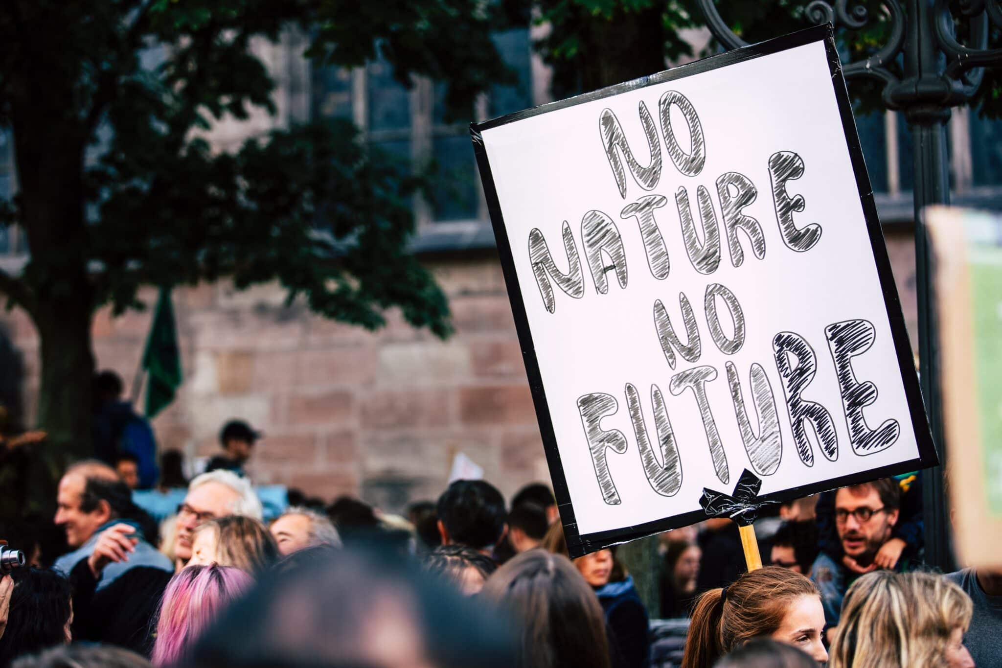 Protest about climate change