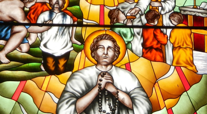 Stained Glass Window of Saint Lorenzo Ruiz and Companions