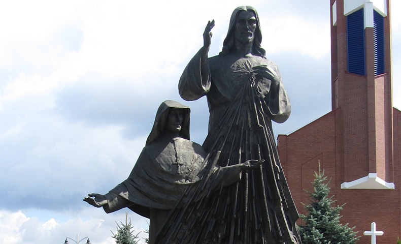 Sculpture of Saint Maria Faustina Kowalska