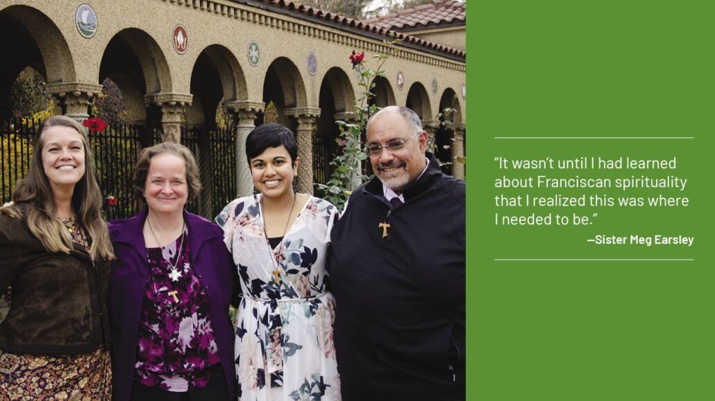 Image of Sister Meg Earsley and friends