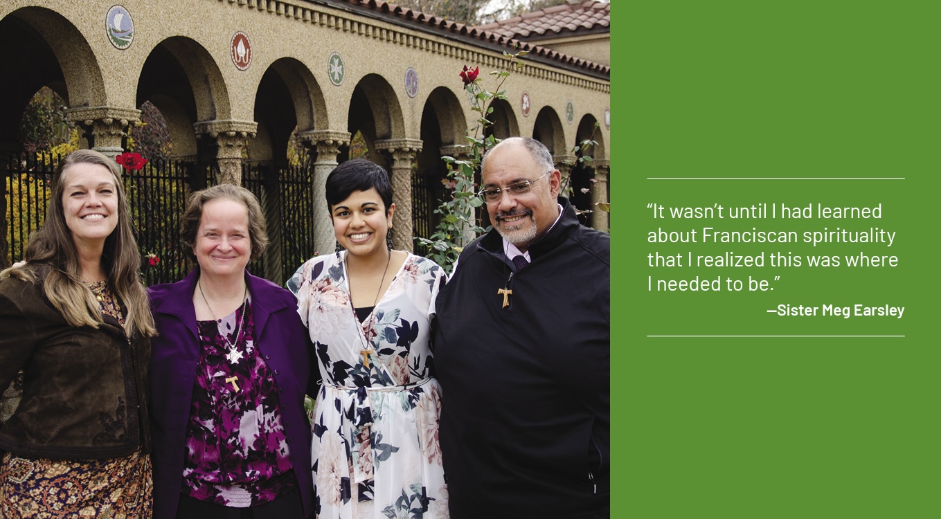 Image of Sister Meg Earsley and friends