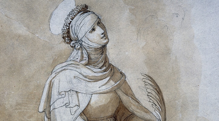 Sketch of Saint Agatha