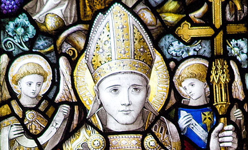 Stained Glass Window of Saint Augustine of Canterbury