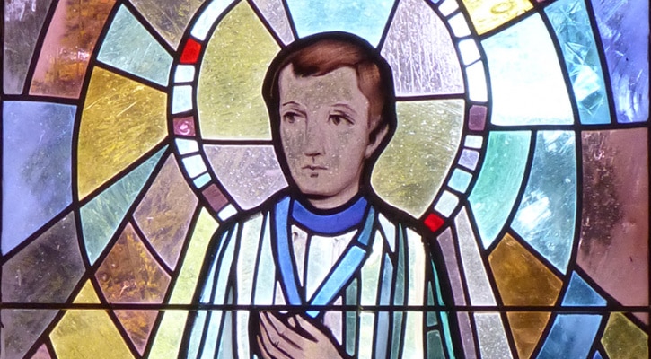 Stained Glass Window of Saint Dominic Savio