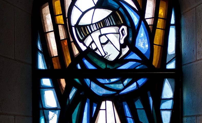 Stained glass window of Saint Francesco Antonio Fasani