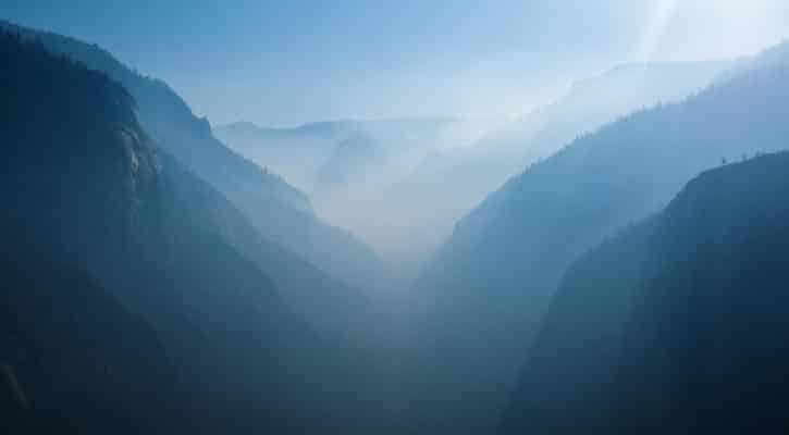 Yosemite Valley aerial view