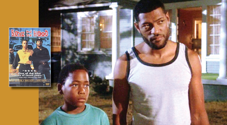 A scene from the movie Boyz N the Hood